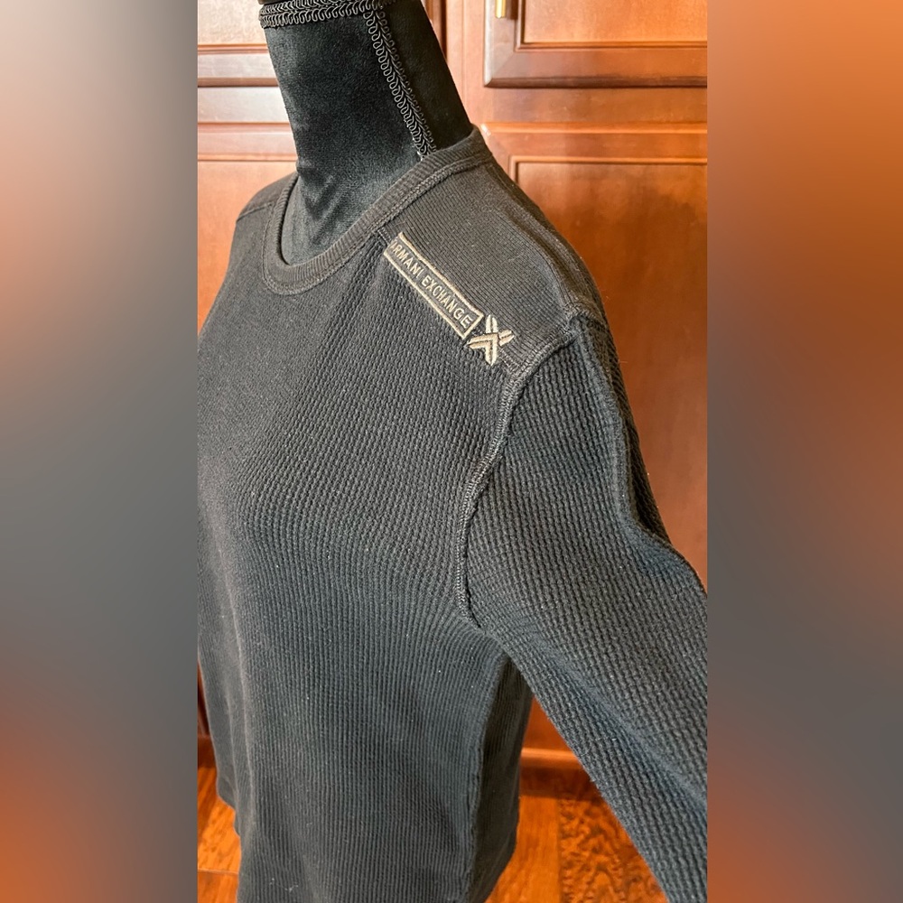 Armani Exchange Men's Black Turtleneck Sweater